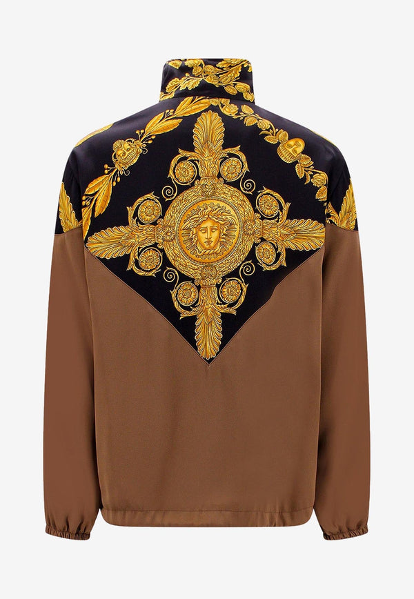 Maschera Baroque Print Zip-Up Jacket