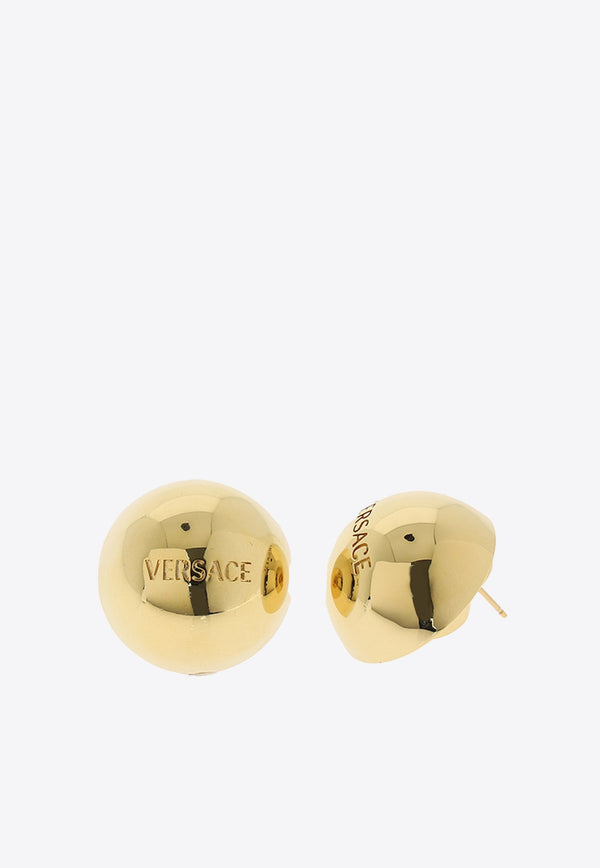 Sphere Logo Earrings Versace Gold 1009863-1A00620-3J000