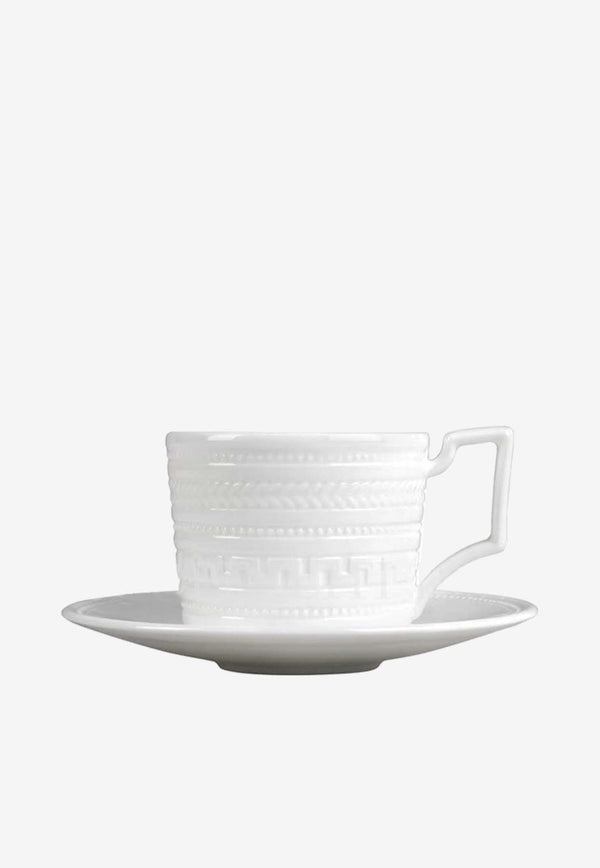 Intaglio Coffee Cup and Saucer