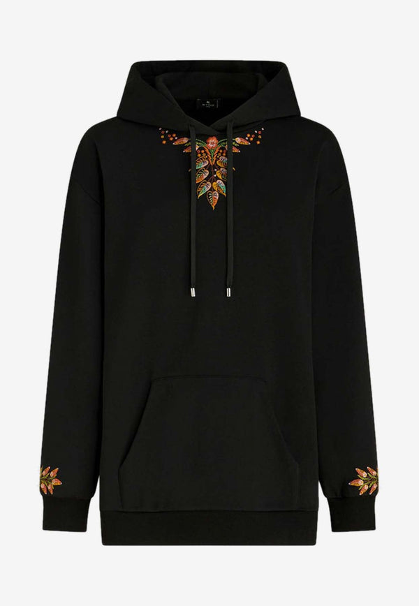 Foliage Embroidered Hoodie