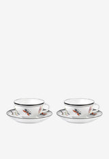 Arcadia Tea Cups and Saucers - Set of 2