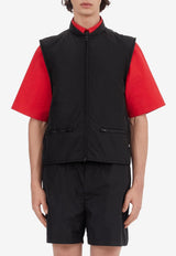 Zip-Up Vest in Tech Fabric