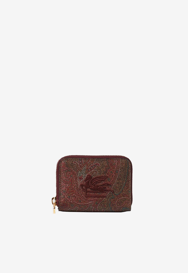 Paisley Logo Zipped Cardholder