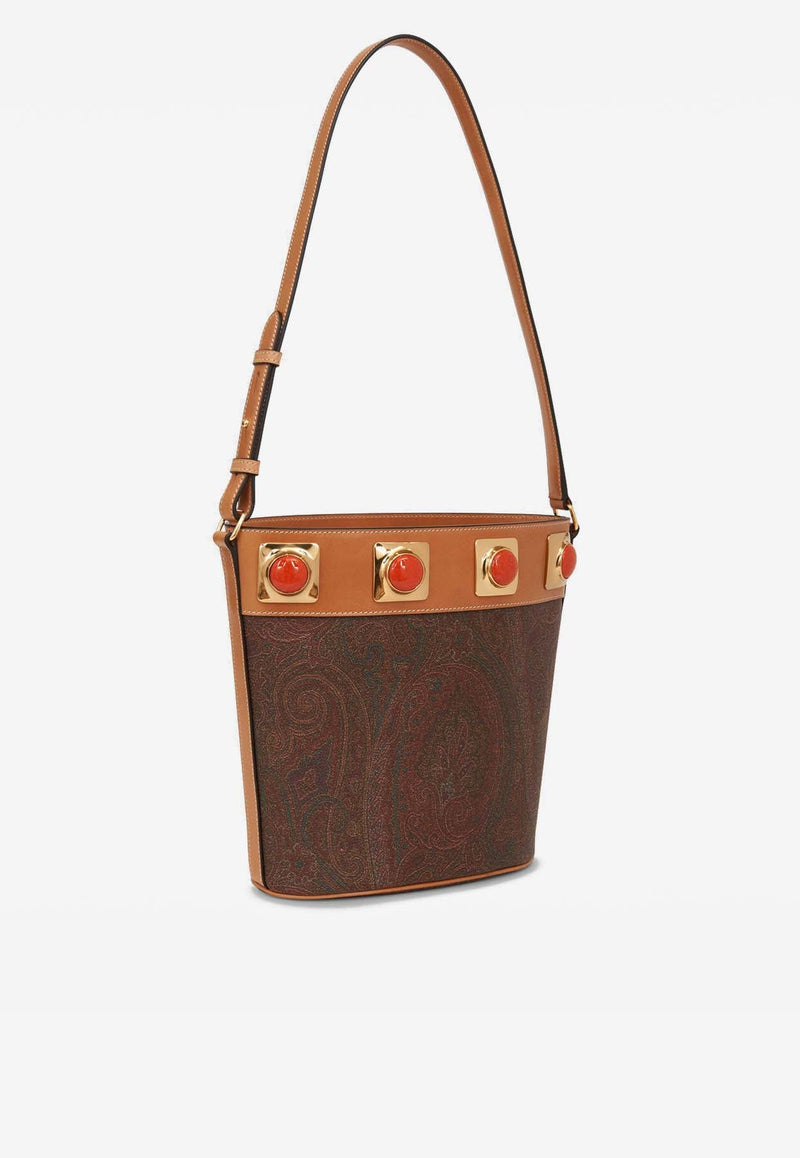 Paisley Crown Me Bucket Bag