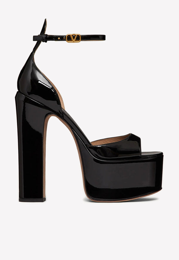 Tan-Go 155 Platform Sandals in Patent Leather