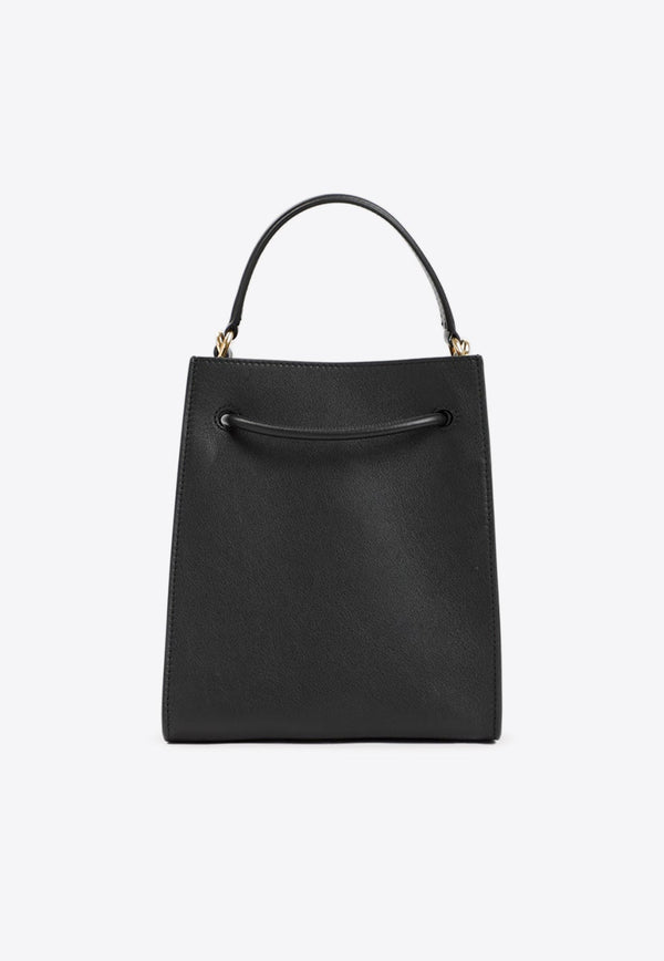 Mini Sequence Top Handle Bag in Leather