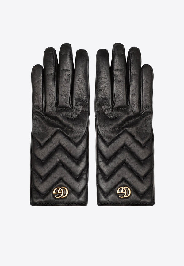 Logo Gloves in Nappa Leather
