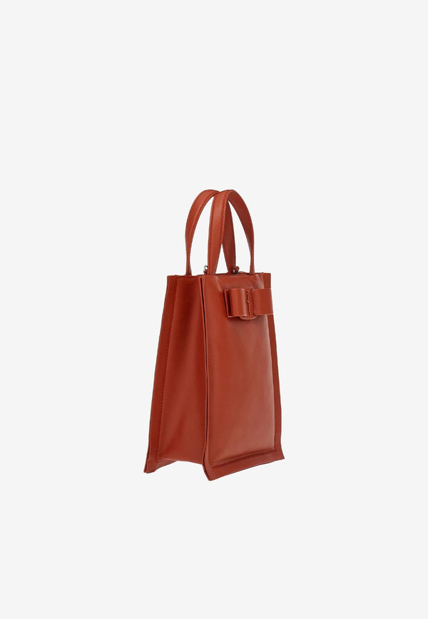 Mini Viva Calf Leather Tote Bag
