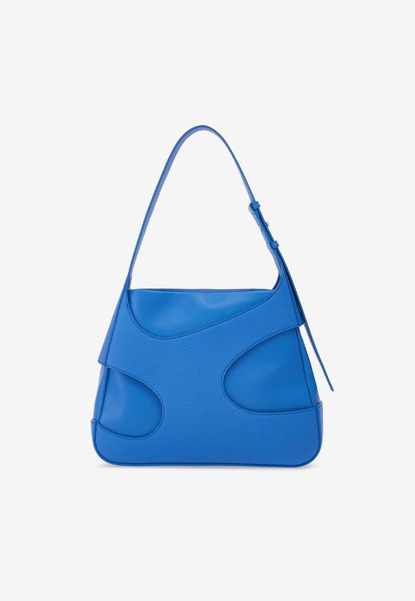 Medium Leather Shoulder Bag with Cut-Outs