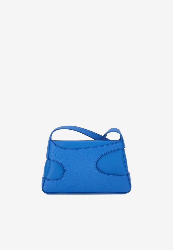 Mini Leather Shoulder Bag with Cut-Outs