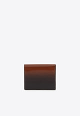 Bi-Fold Ombre French Wallet in Calf Leather