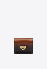 Bi-Fold Ombre French Wallet in Calf Leather