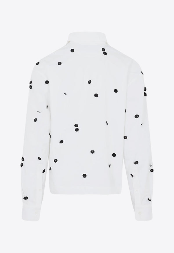 Long-Sleeved Polka-Dot Shirt