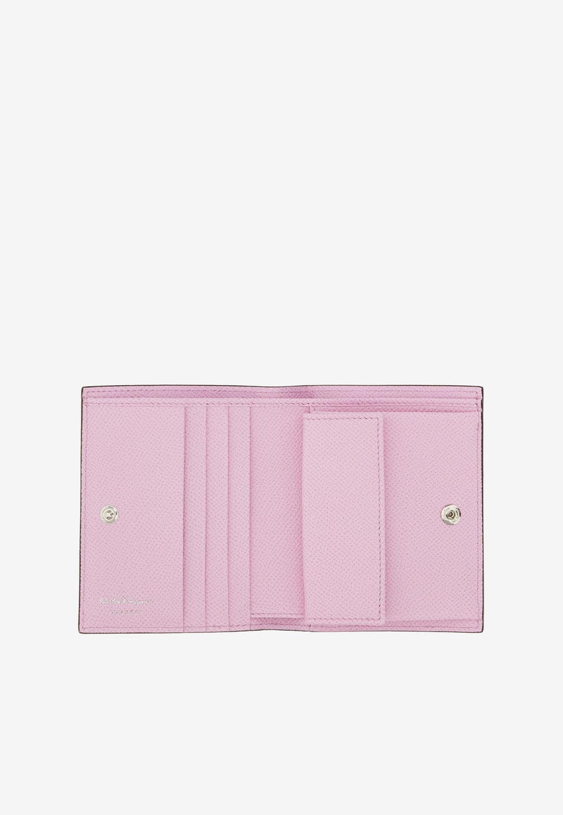 Gancini Leather Compact Wallet