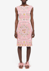 Cyprea Print Belted Dress