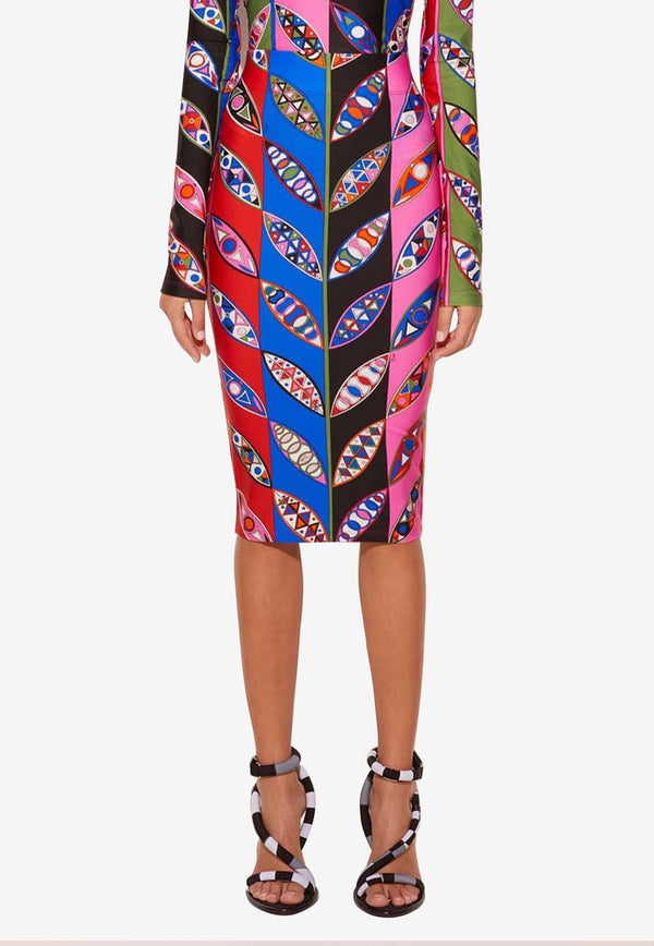 Pucci Girnandole Print Pencil Skirt Multicolor 3UJV01 3U745 019
