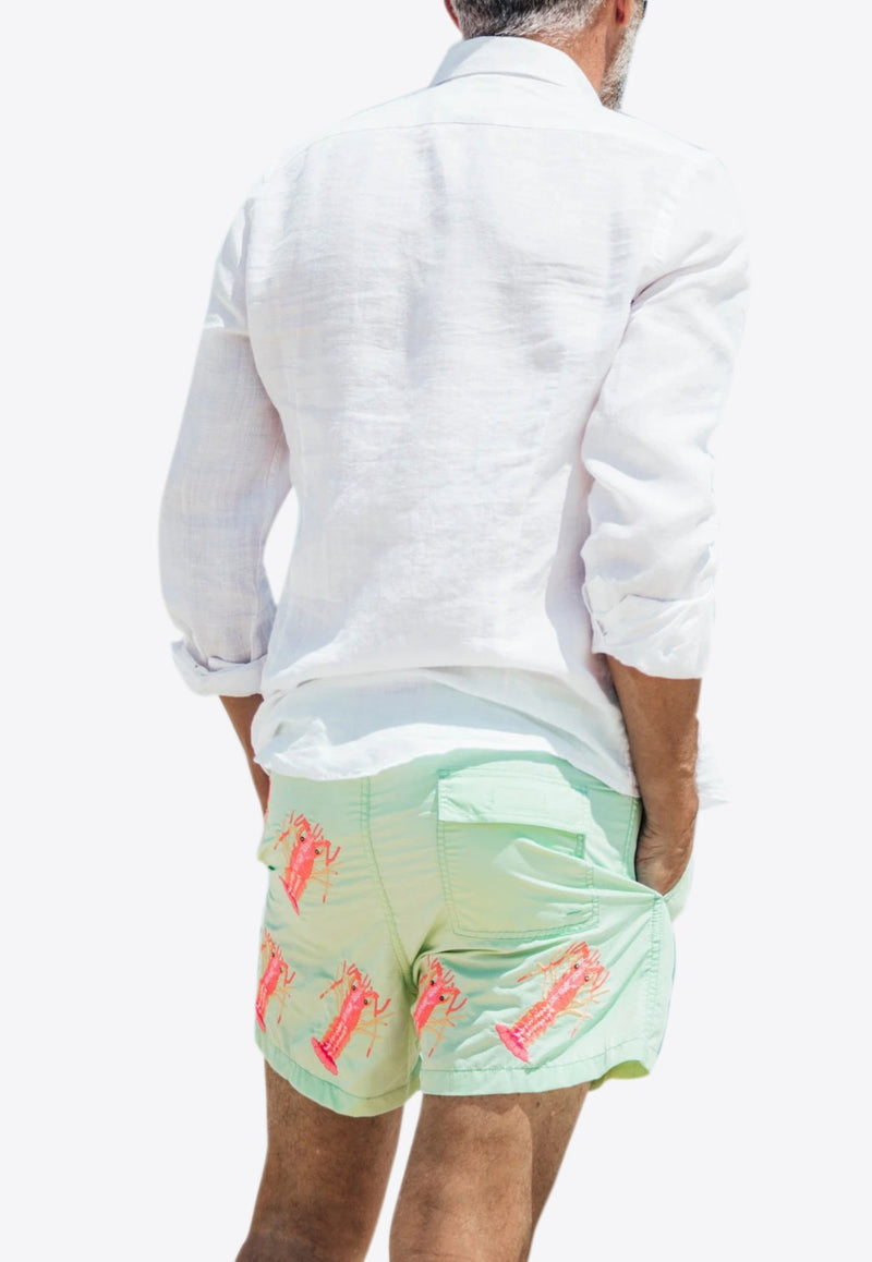 Lobster All-Over Print Swim Shorts