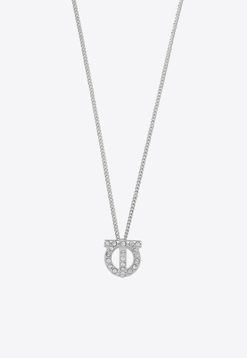 Gancini 3D Crystal-Embellished Necklace