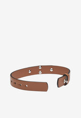 Gancini Leather Bracelet