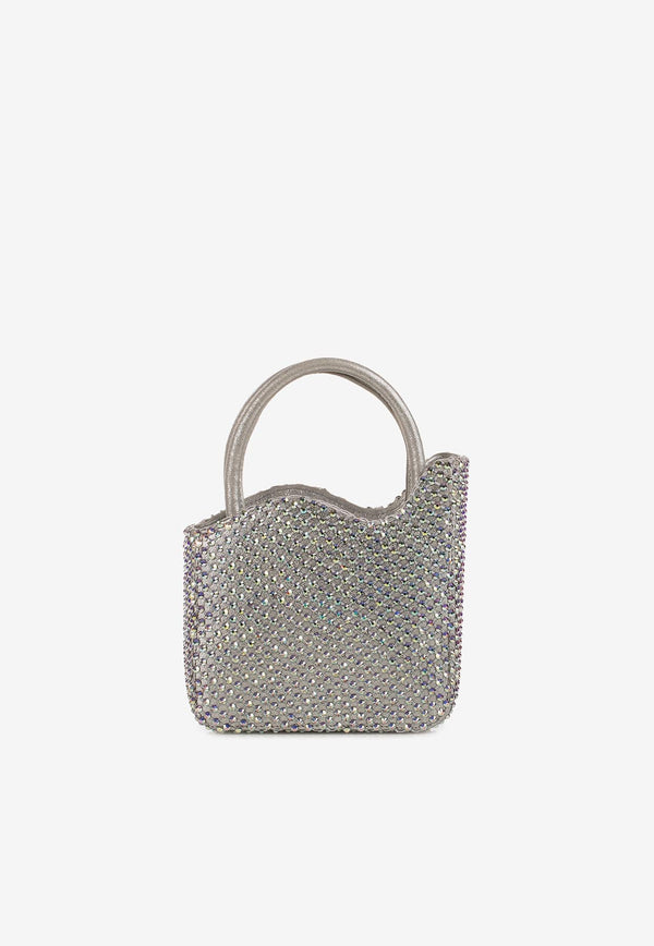 Mini Gilda Crystal-Embellished Top Handle Bag