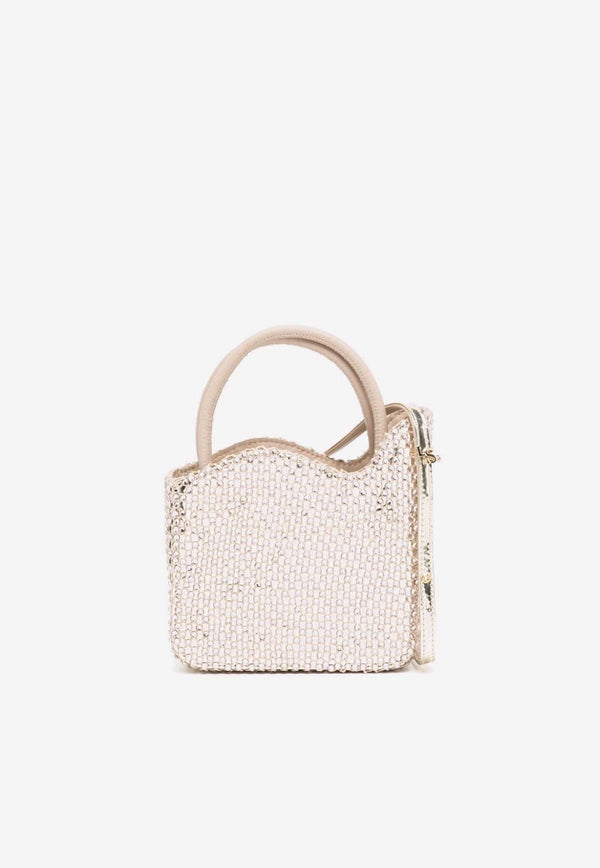 Mini Ivy Crystal-Embellished Top Handle Bag