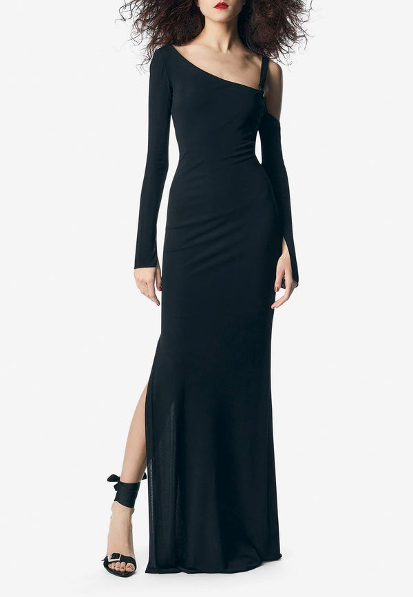 One-Shoulder Asymmetric Maxi Dress