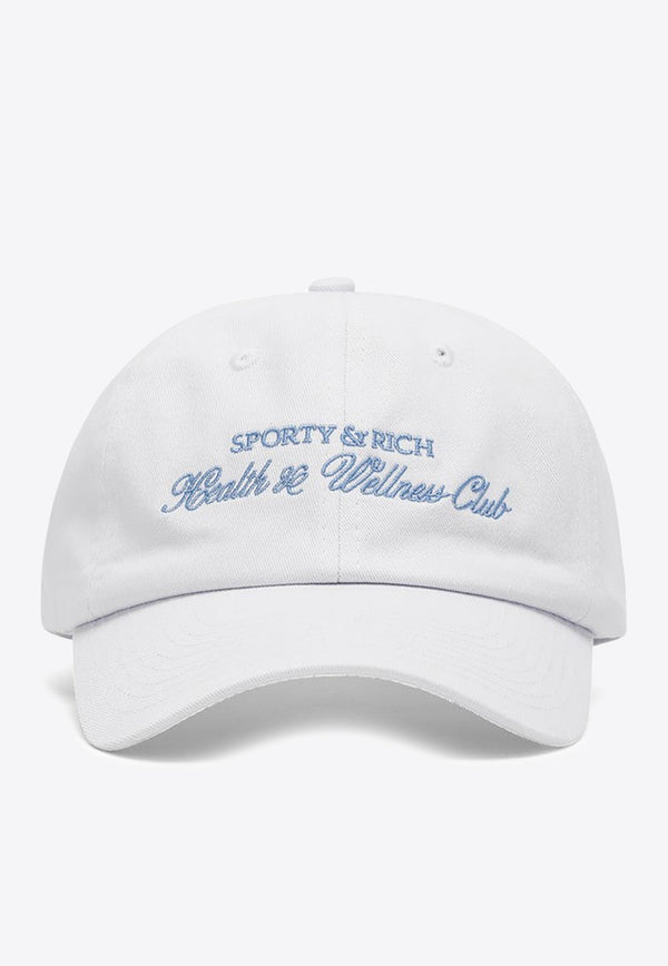 Sporty & Rich Logo-Embroidered Baseball Cap White AC671WCO/L_S&R-WH