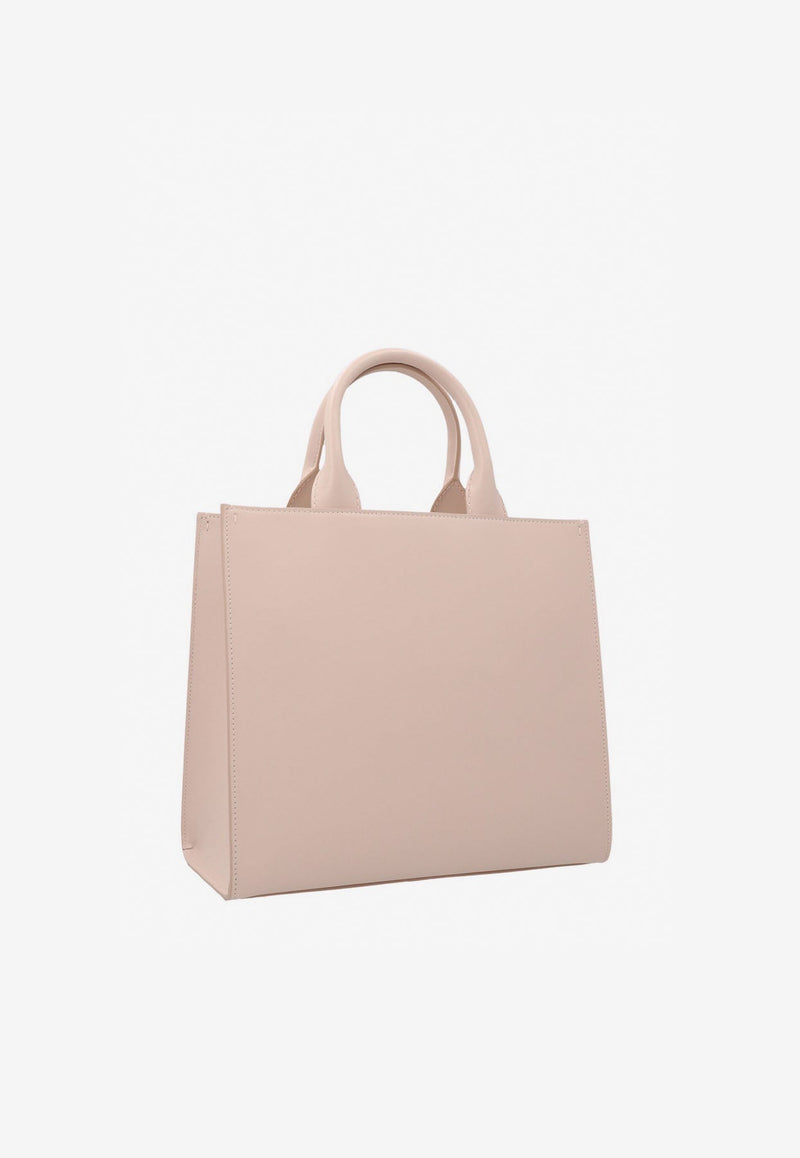 Large DG Embossed Tote Bag in Calf Leather
