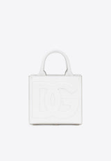 Mini DG Logo Daily Calf Leather Tote Bag