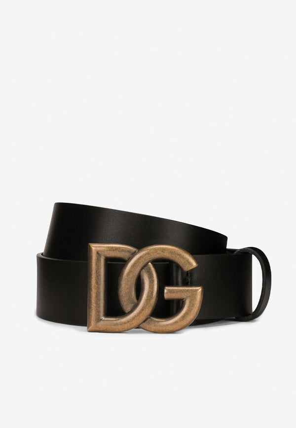 DG Buckle Belt in Calf Leather