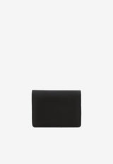 DG Logo Compact Wallet in Calf Leather