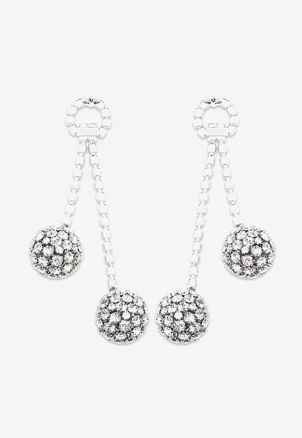 Crystal-Embellished Bubbles Earrings