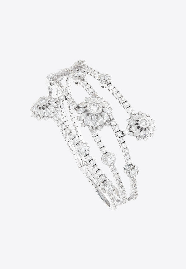Y-Couture Diamond Bracelet in 18-karat White Gold
