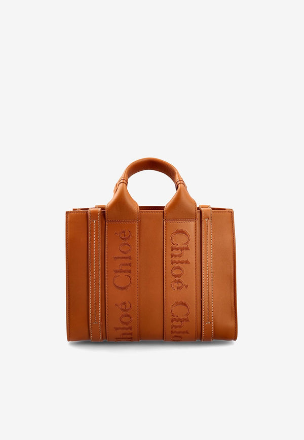 Small Woody Tote Bag in Calf Leather
