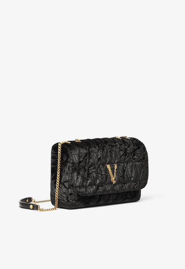 Virtus Velvet Shoulder Bag