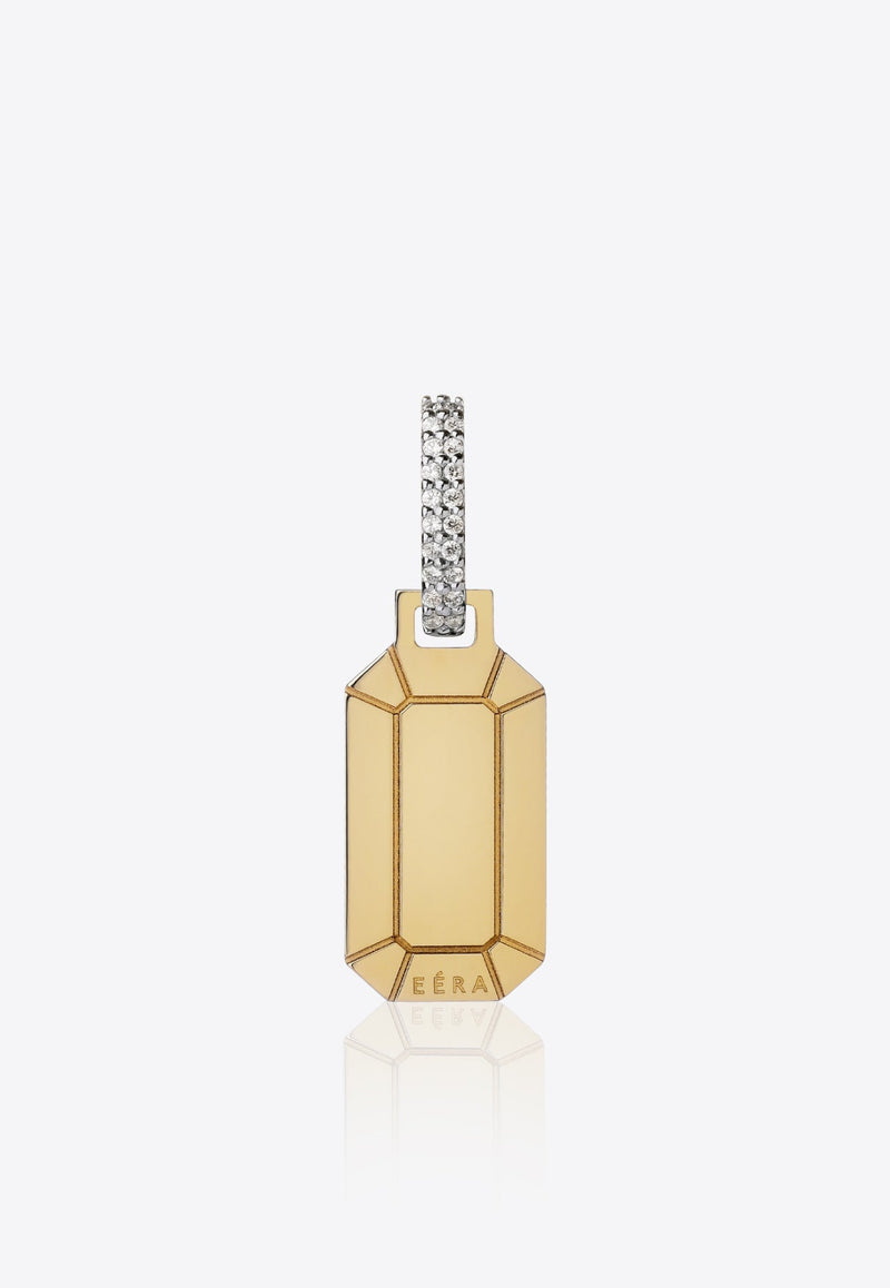 Special Order - Small Tokyo Single Earring in 18K Yellow Gold with Diamonds