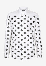 Logo Printed Long-Sleeved Shirt