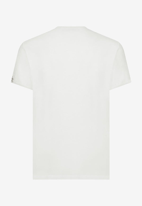 Slogan-Print Short-Sleeved T-shirt
