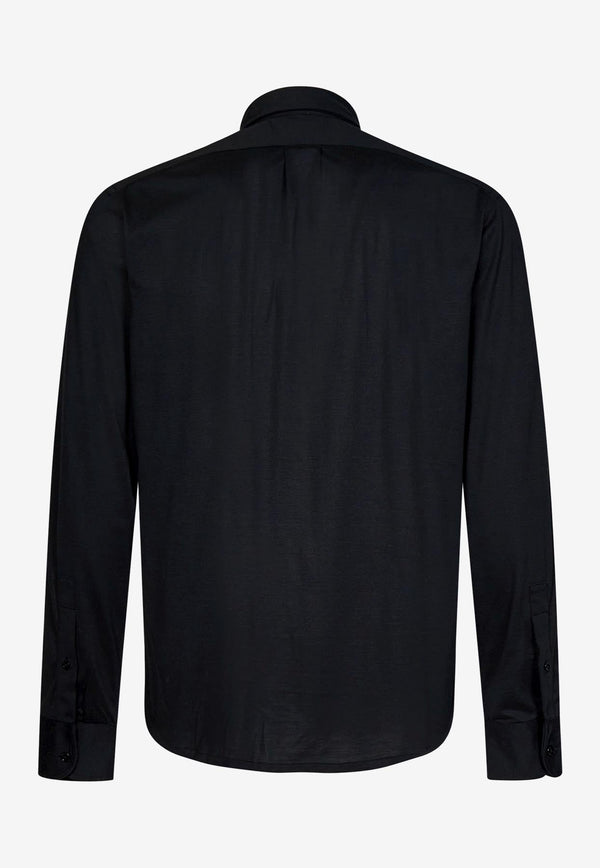 Long-Sleeved Shirt in Silk Blend