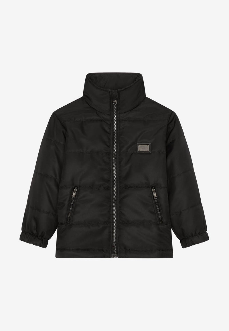 Boys Quilted Zip-Up Jacket