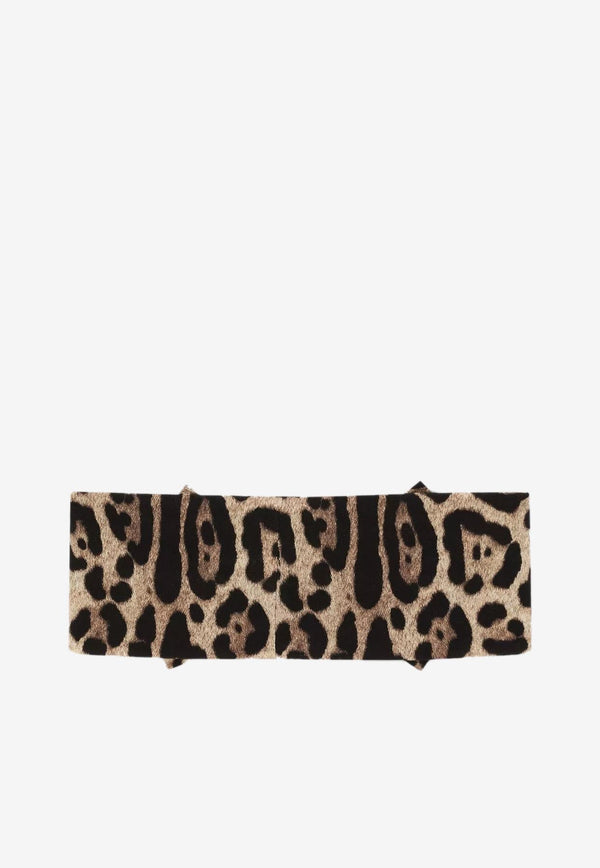 Girls Leopard-Print Headband