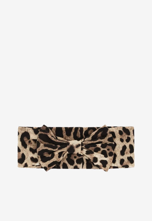 Girls Leopard-Print Headband