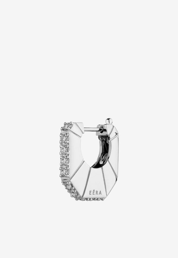EÉRA Marla Single Earring in 18-karat White Gold with Diamonds Silver MAERFP02U2