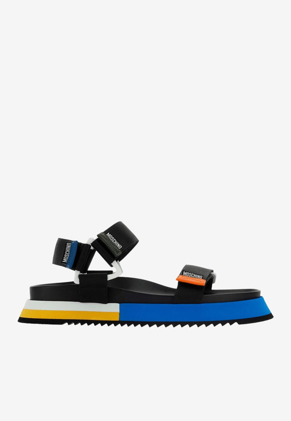 Logo Velcro Strap Sandals