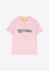 Girls Logo Floral Print T-shirt