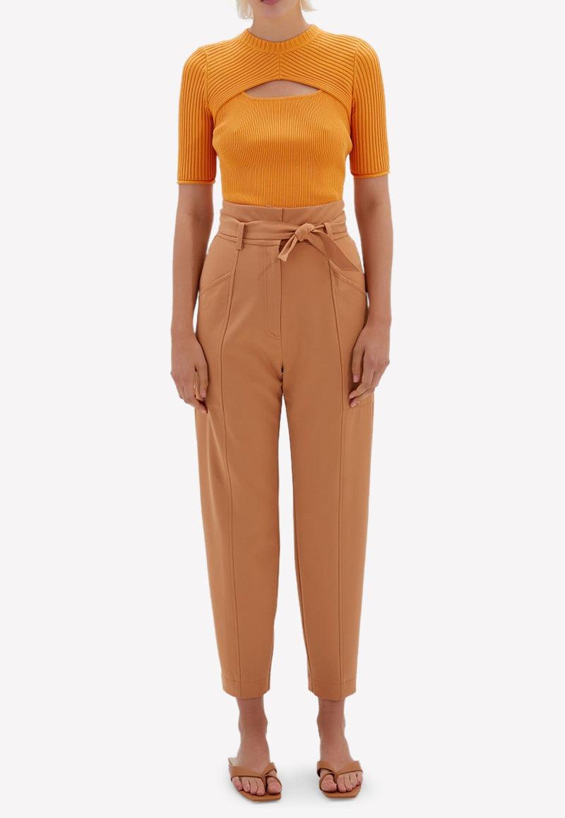 Keira Cut-Out Compact Rib Top