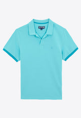 Palan Piqué-Knit Polo T-shirt with Contrast Tipping