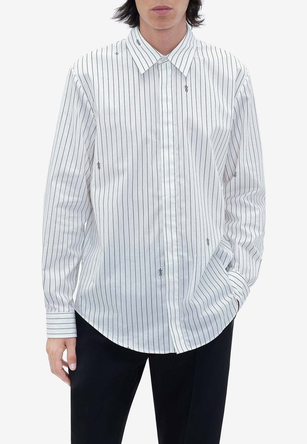 Stack Pinstripe Long-Sleeved Shirt