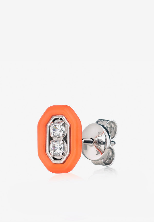 Special Order - Roma Diamond Stud Earring in 18-karat White Gold