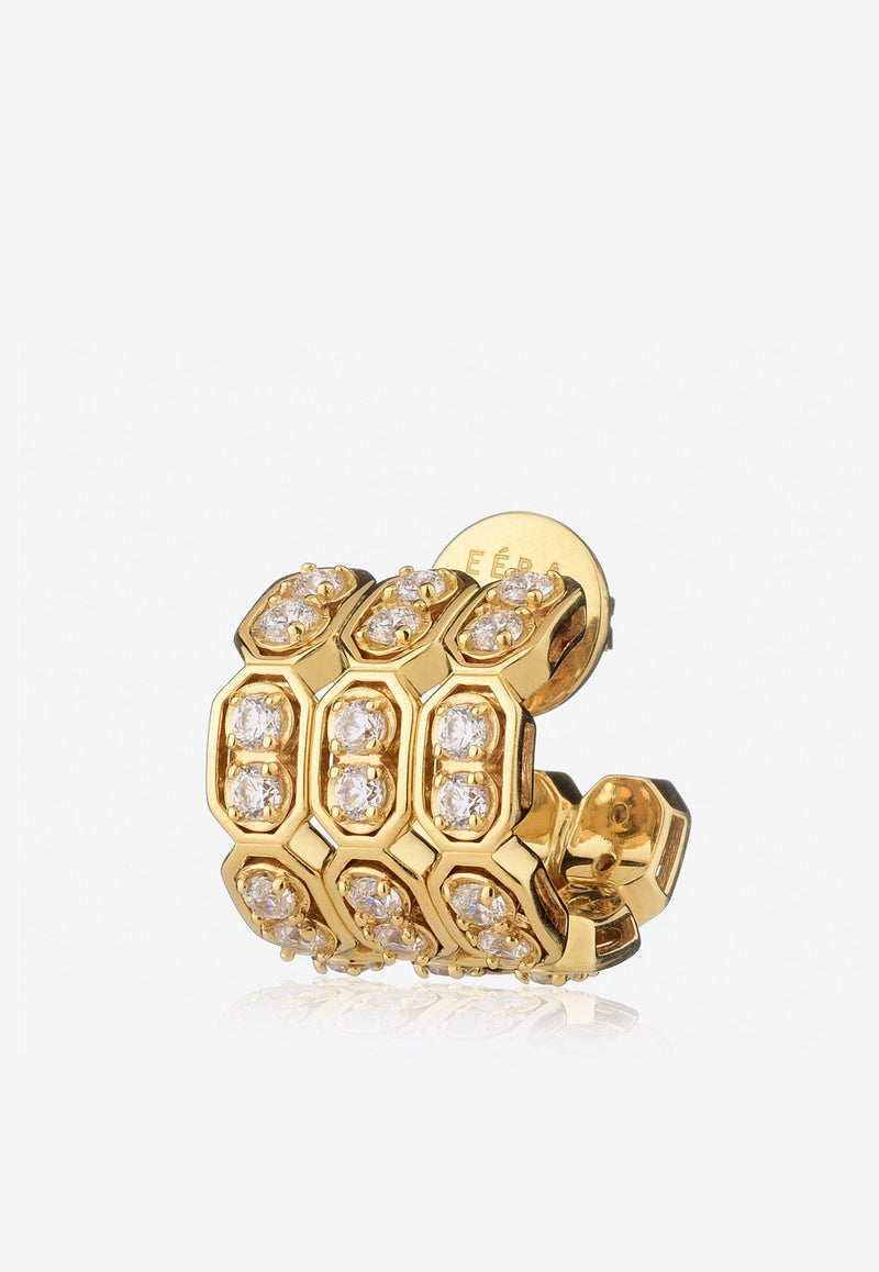 Special Order - Roma 18-karat Yellow Gold Diamond Earring
